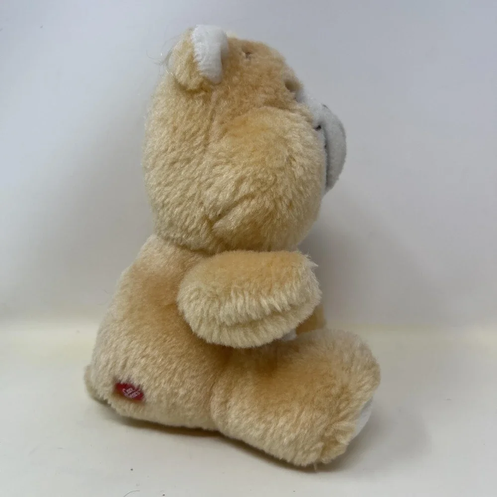 Vintage 1980s Care Bears Champ Bear‎ Mini Plush Tan Trophy Belly 6